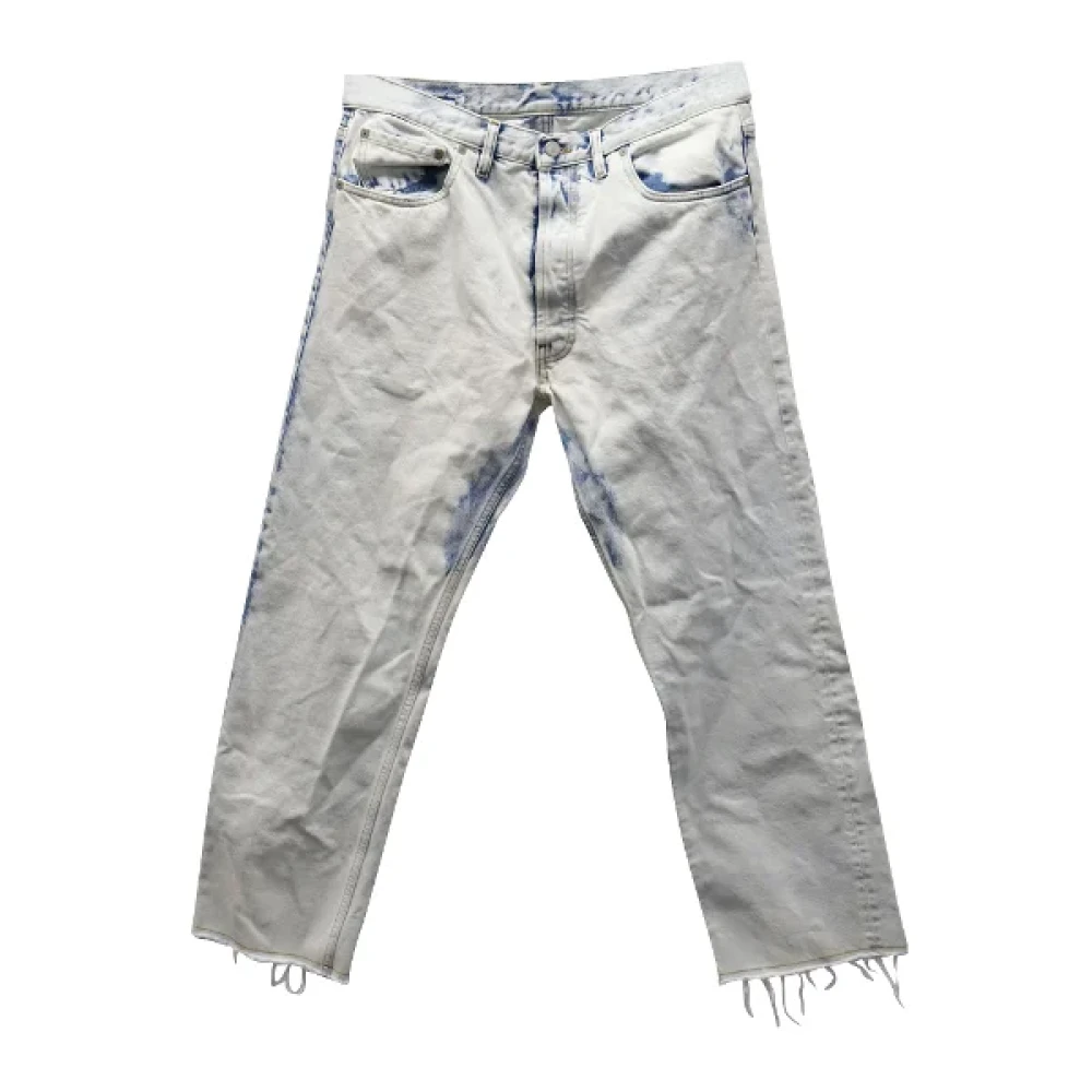 Maison Margiela Pre-owned Cotton jeans White Dames