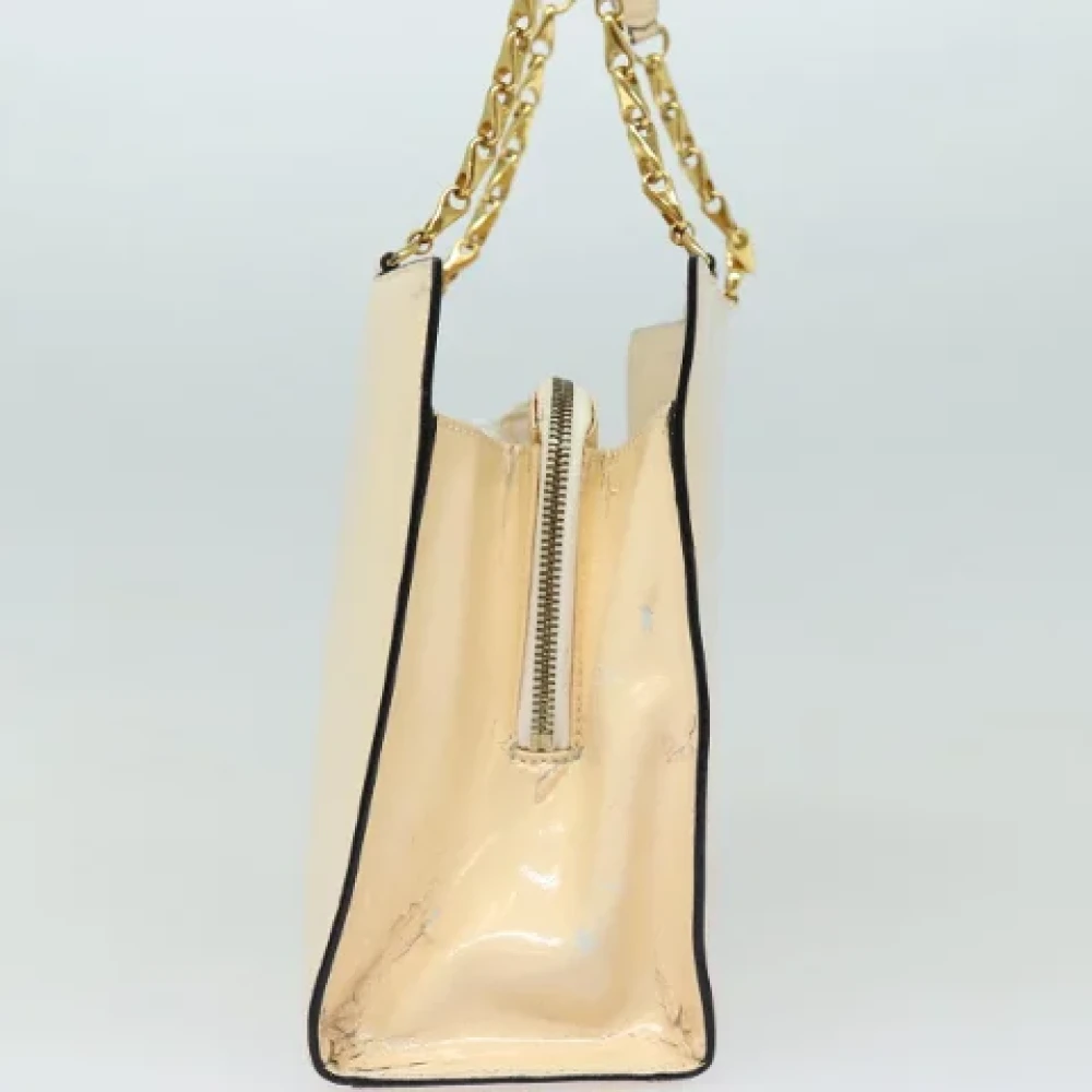 Celine Vintage Pre-owned Leather celine-bags Beige Dames