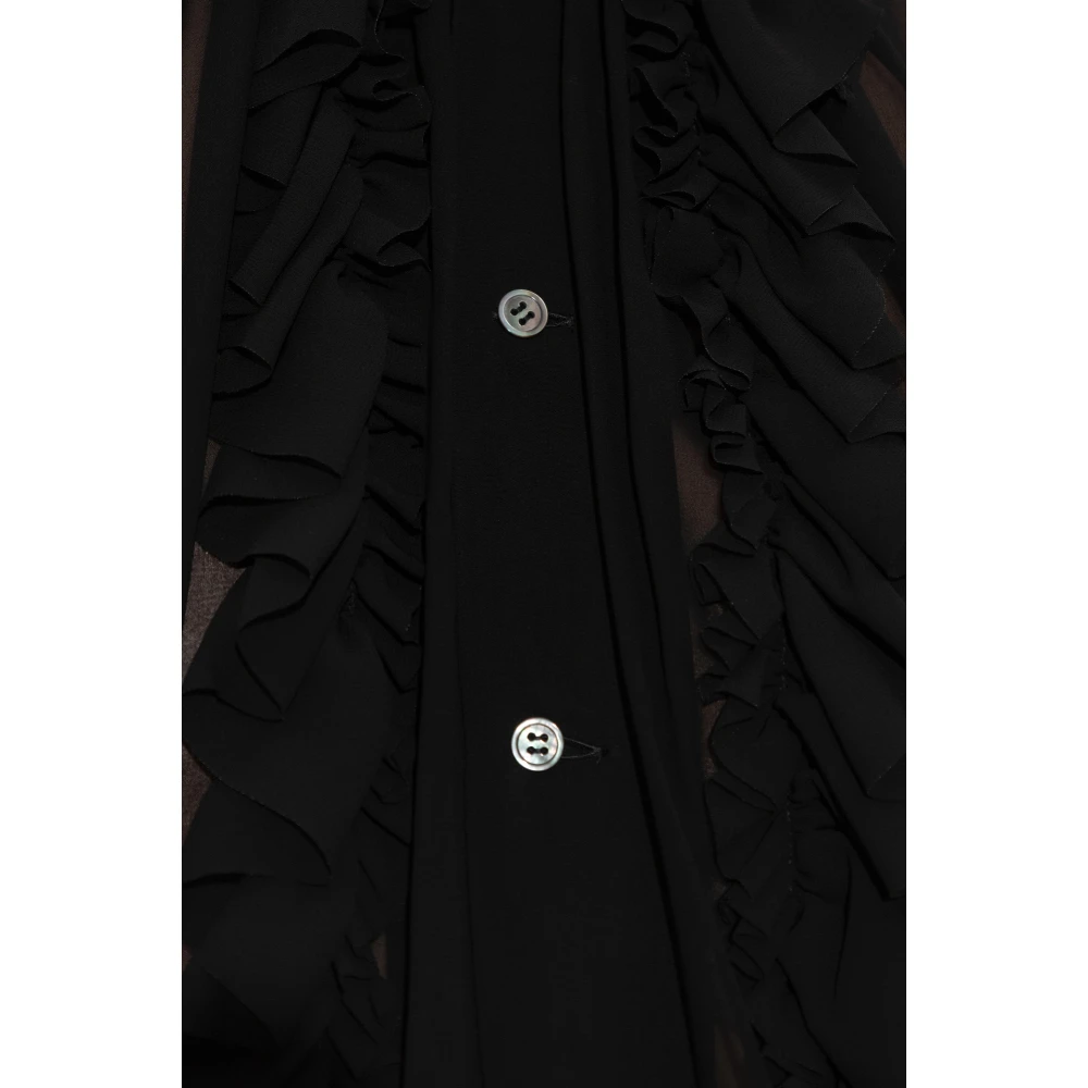 Comme des Garçons Transparante Shirt Black Dames
