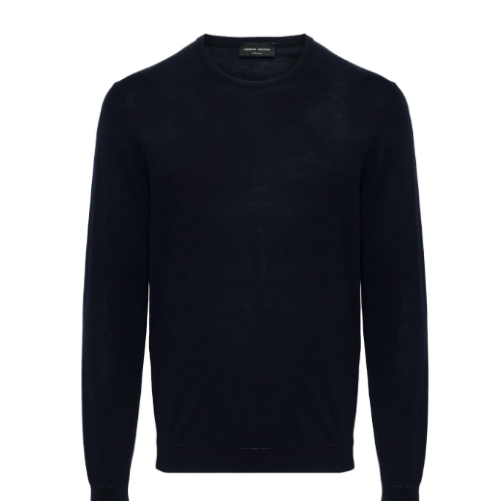 Roberto Collina Blauwe Sweaters Collectie Blue Heren