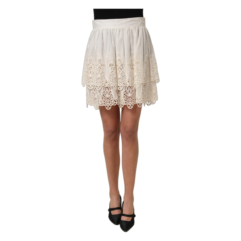 Dolce & Gabbana Vrouw Wit Rokken Dames, L, Skirts