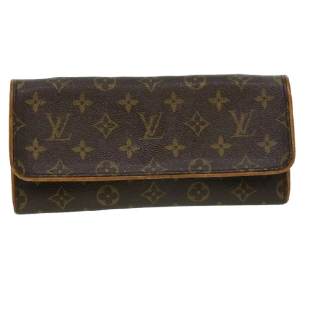 Louis Vuitton Vintage Pre-owned Canvas clutches Brown Dames