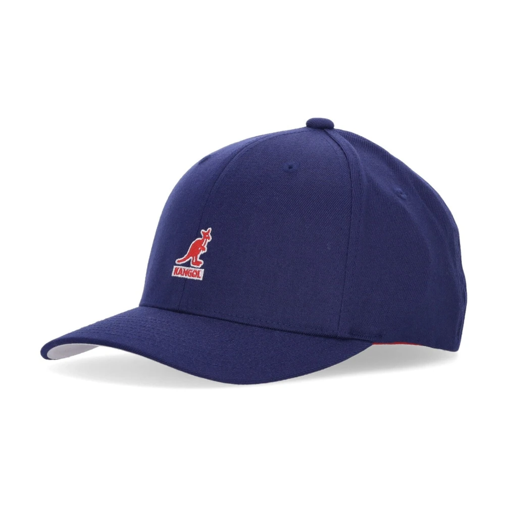 Kangol Blauwe Wol Flexfit Baseballpet Blue Heren