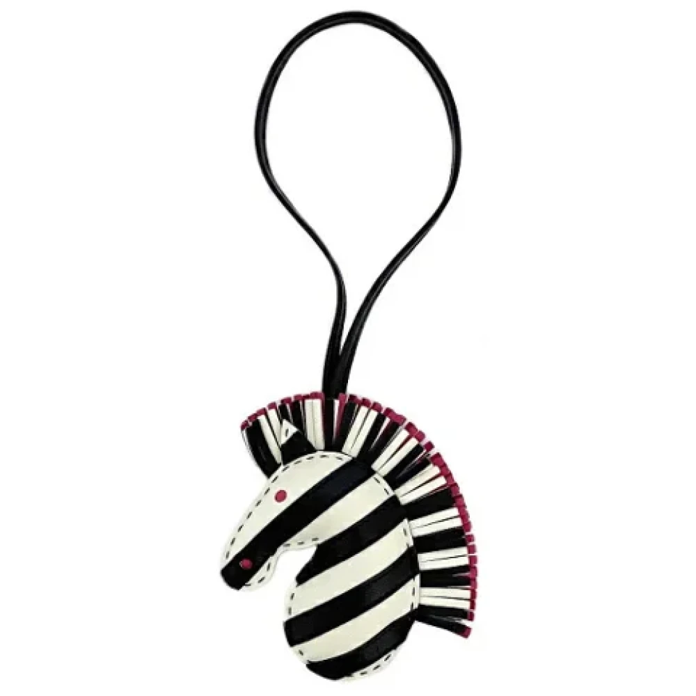 Hermès Vintage Pre-owned Fabric key-holders Black Dames