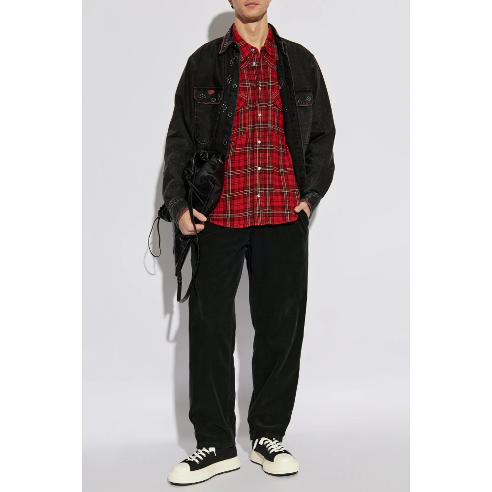 Isabel marant Ribfluwelen broek Nirlen Black Heren