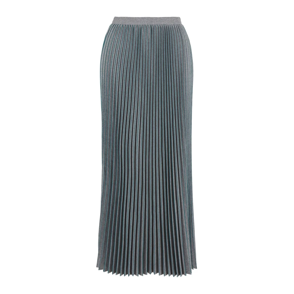 Emporio Armani Plissé Flanellen Gestreepte Rok Multicolor Dames