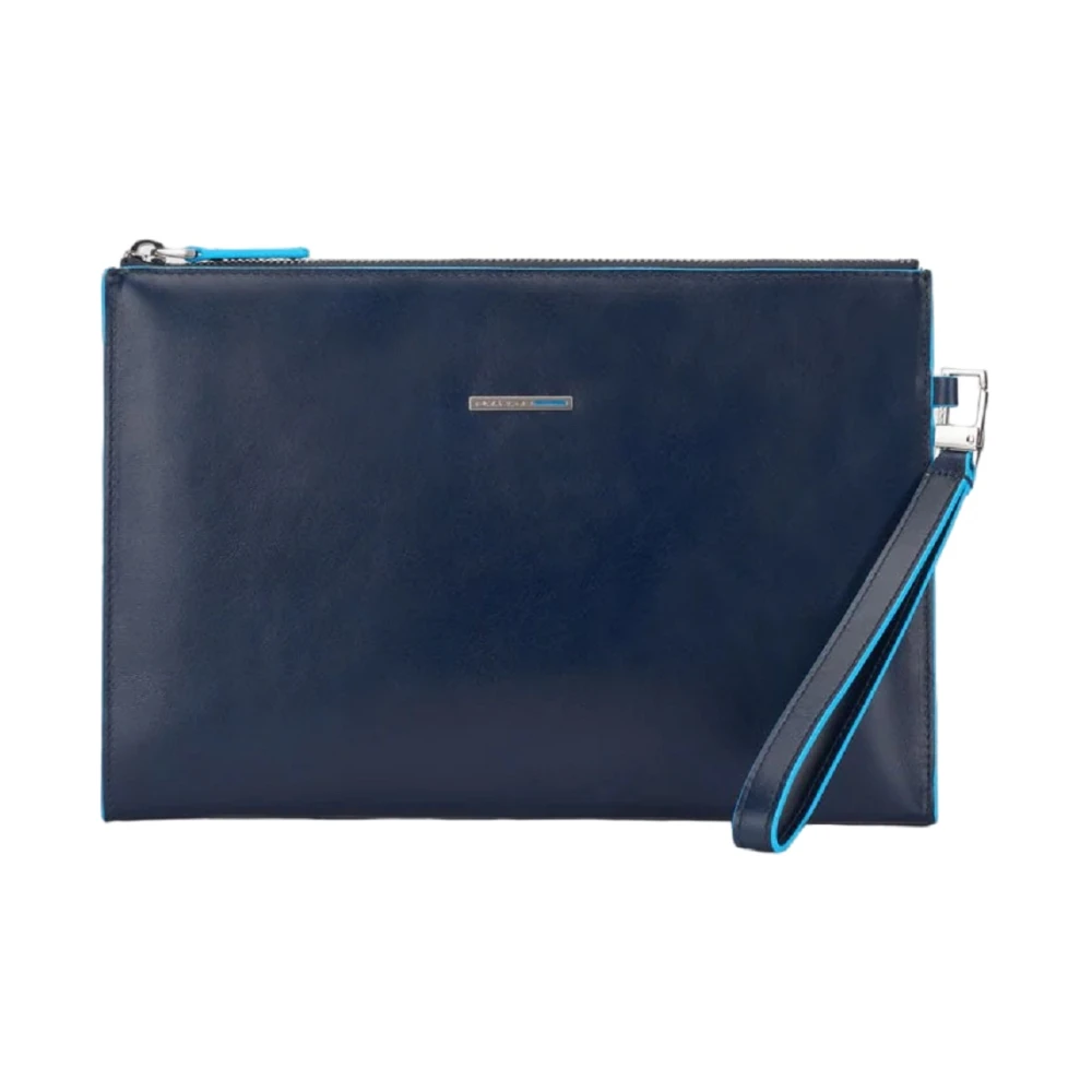 Piquadro Slanke iPad Mini Hoes met Brillenvak Blue