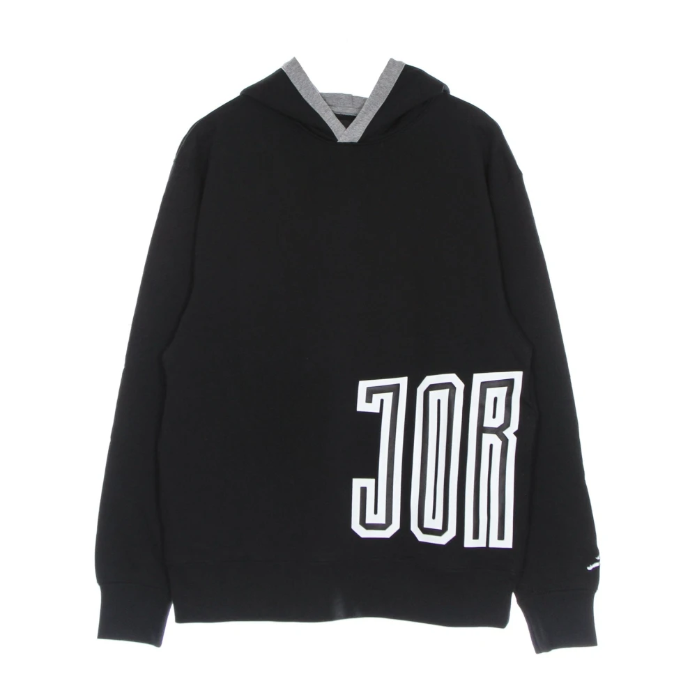 Jordan Hybride Fleece Pullover Hoodie Zwart Black Heren