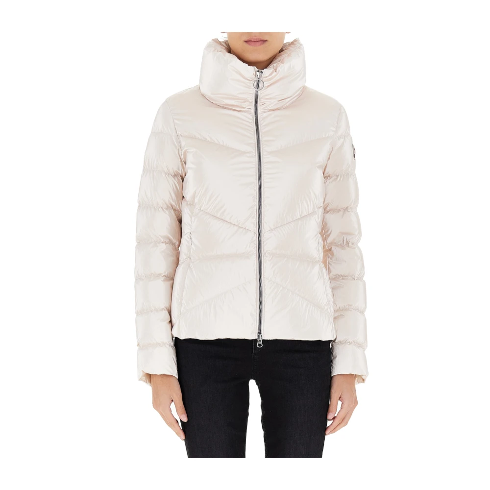 Colmar Omkeerbare jas van imitatiebont en glanzende stof Beige Dames