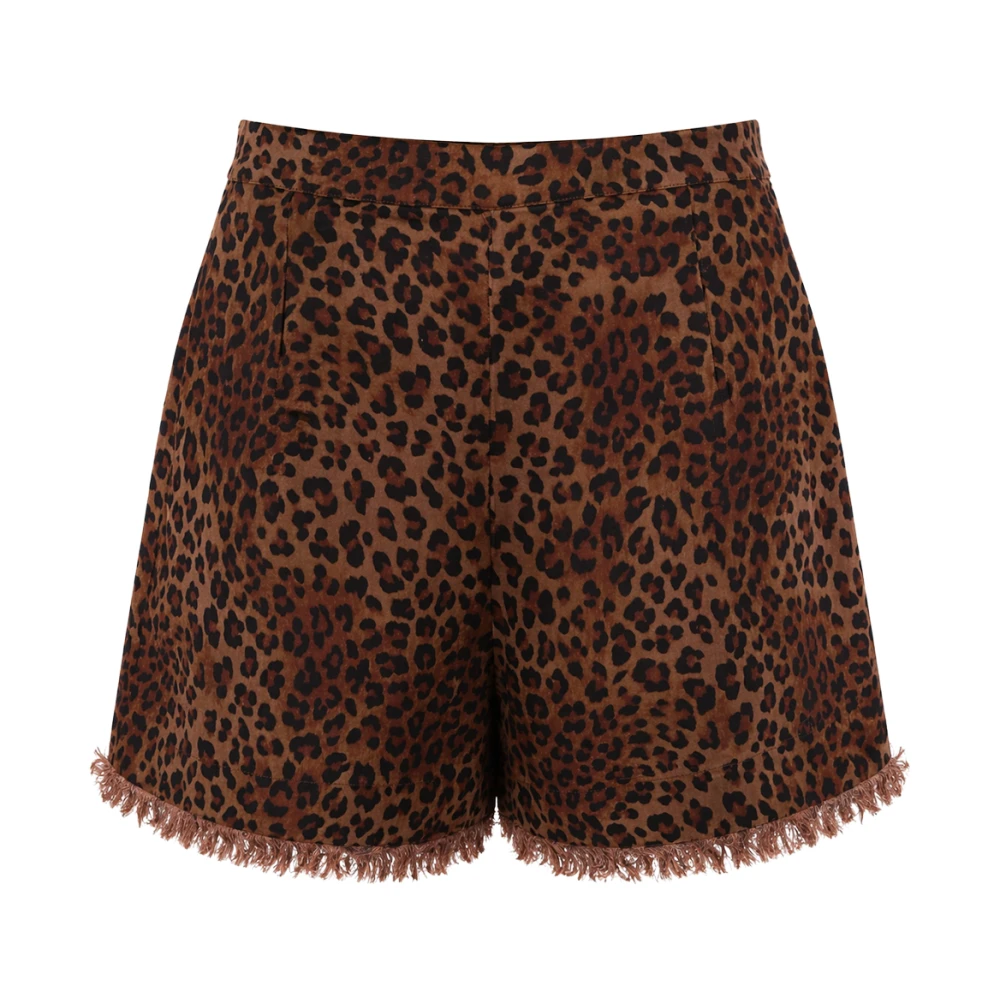 Mc2 Saint Barth Brown Amani Shorts - Female - Short Shorts - L - Shorts
