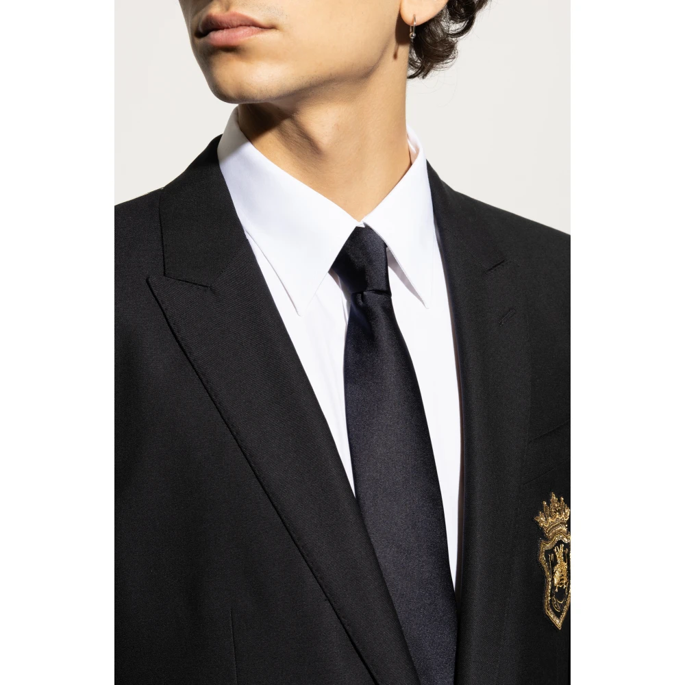 Dolce & Gabbana Zijden stropdas Blue Heren
