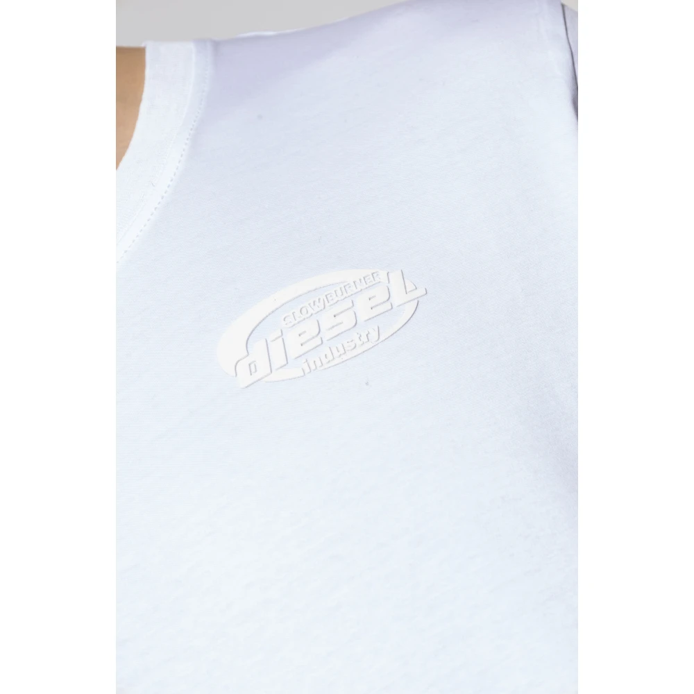 Diesel T-shirt T-Madjust-R2 White Heren