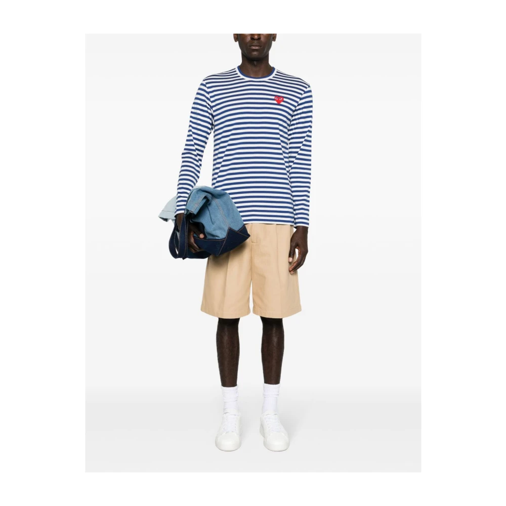 Comme des Garçons Play Stijlvolle T-shirts en Polos Blue Dames