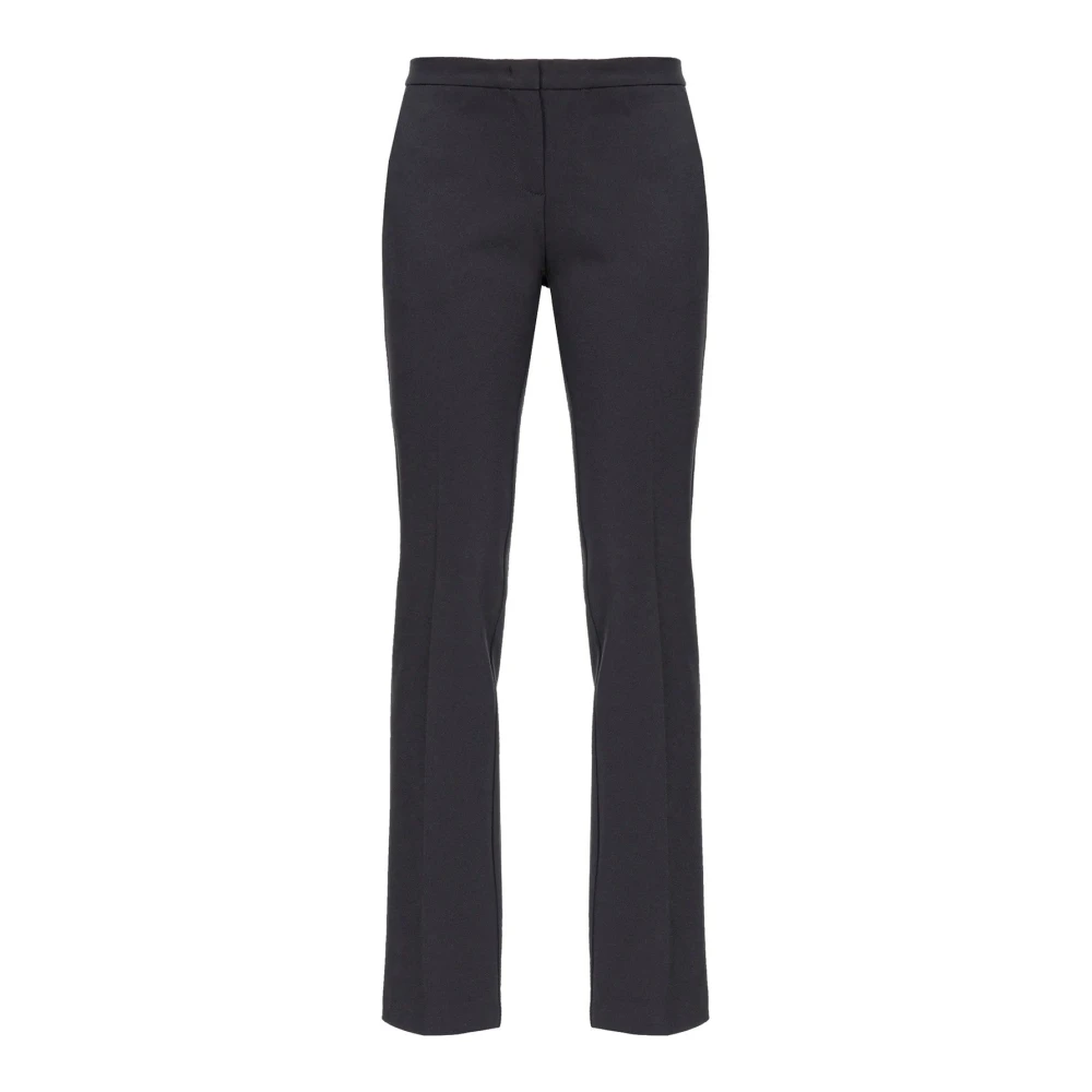 Pinko Elegante Stretch Polyester Elastaan Broek Black Dames