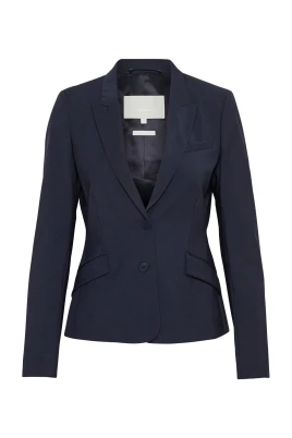 Marinblå Blazer - Feminin Elegans