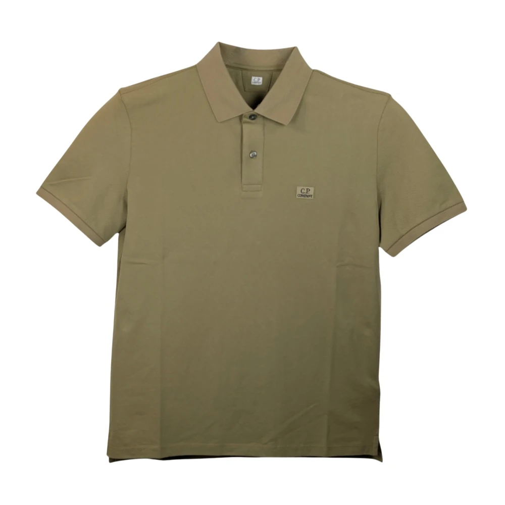 C.p. Company Men's Green Short Sleeve Polo - Polo Shirts - S - Tops