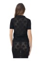 polo-noir-a-manches-courtes-avec-motif-etoile
