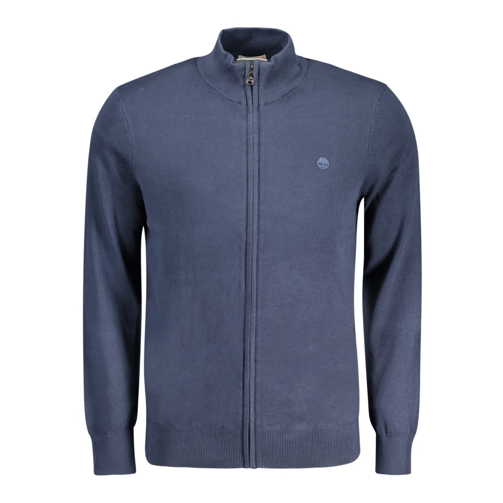 Timberland Blå Långärmad Cardigan med Dragkedja Blue, Herr