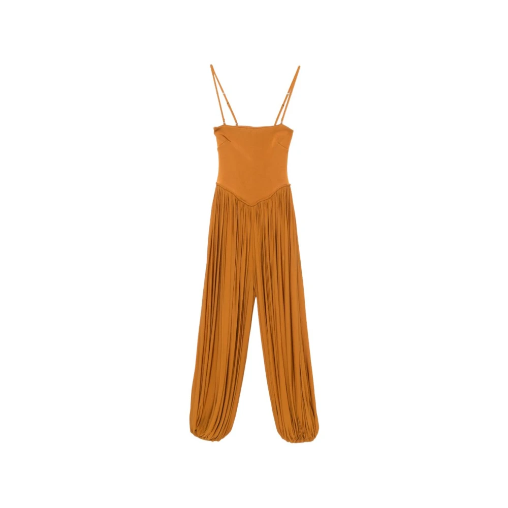 Zimmermann Women's Brown Trousers - Jumpsuits - L - Jumpsuits & Playsuits