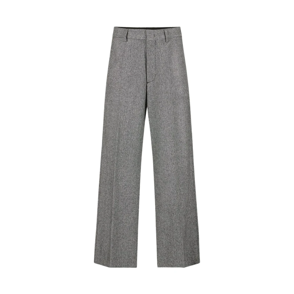 Iceberg Broek met norHeren taille in wolmix Gray Heren