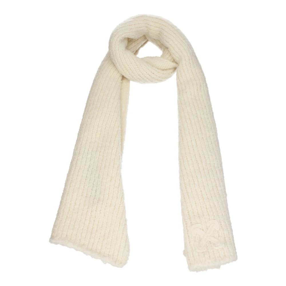 Off-White Beige Wool Scarf - Image 2