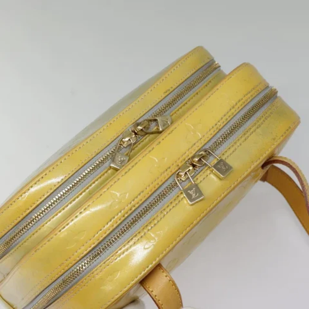 Louis Vuitton Vintage Pre-owned Leather backpacks Beige Dames