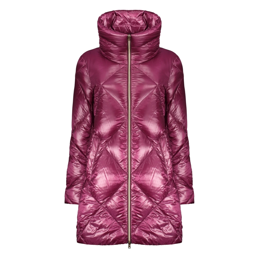 Herno Glanzende Donsjas van Polyamide Purple Dames