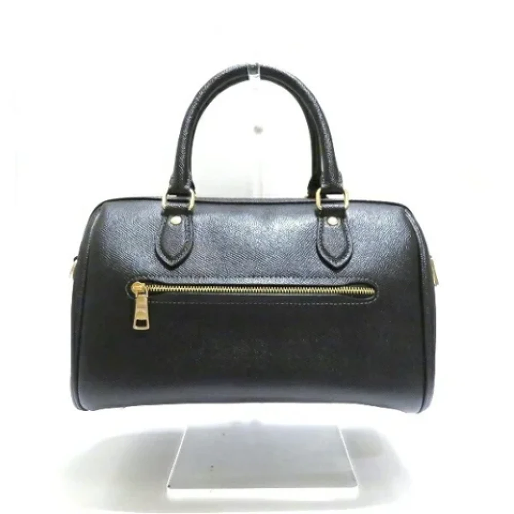 Coach Pre-owned Leather handbags Black Dames