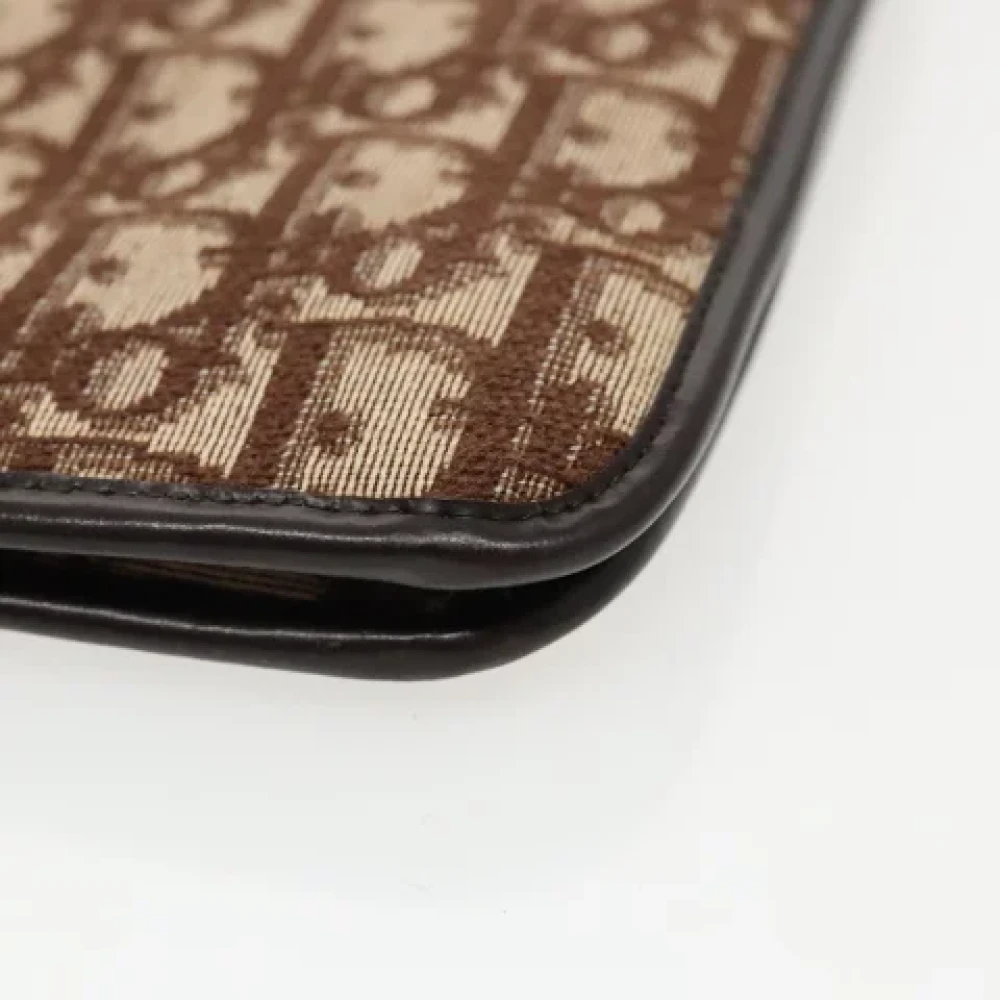 Dior Vintage Pre-owned Canvas clutches Brown Dames