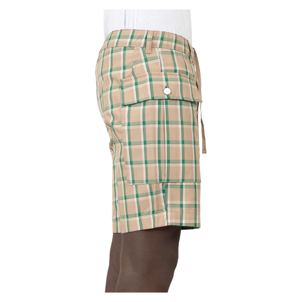 Sunflower Groene Cargo Checks Shorts Multicolor Heren