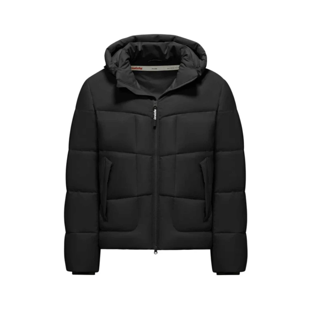 Invicta Zwarte Bimateriaal Jas met PrimaLoft Isolatie Black Heren
