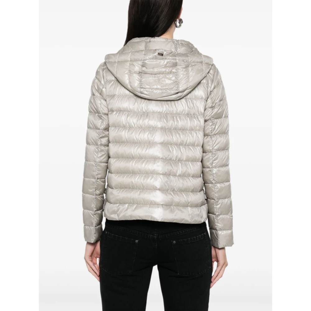 Herno Grijze Jas Beige Dames