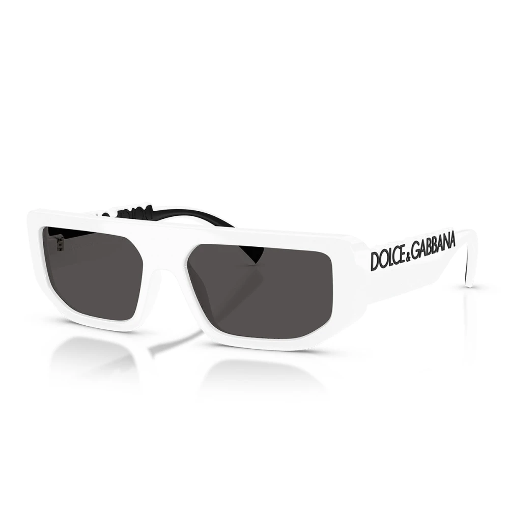 Dolce&Gabbana Unisex Sunglass DG6203 - Frame color: White, Lens color: Dark Grey - Image 4