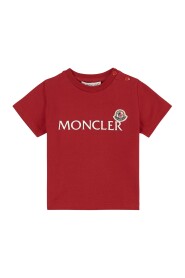 Röd T-Shirt med Logotryck för Pojkar