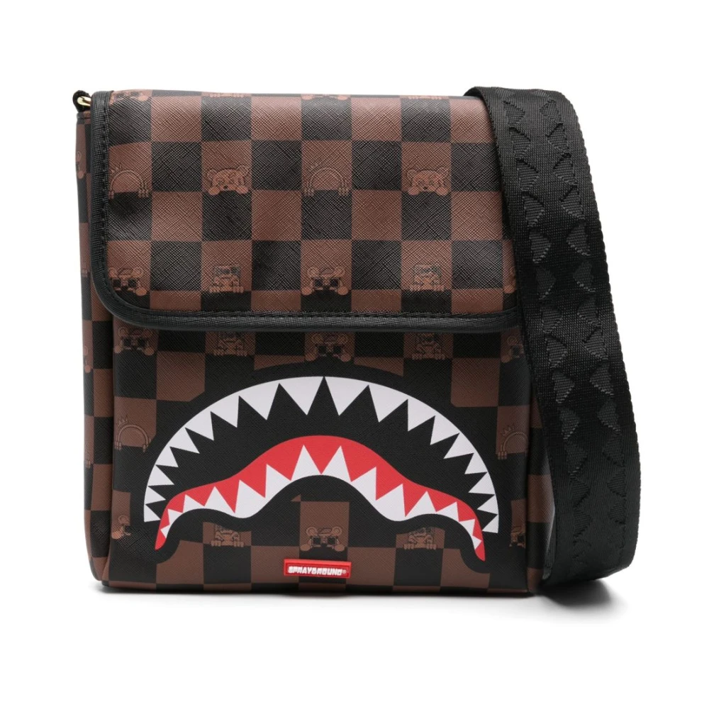 Sprayground Men's Multicolor Cross Body Messenger, One Size, Multicolour Tobacco Brown Shoulder Bag Limited Edition