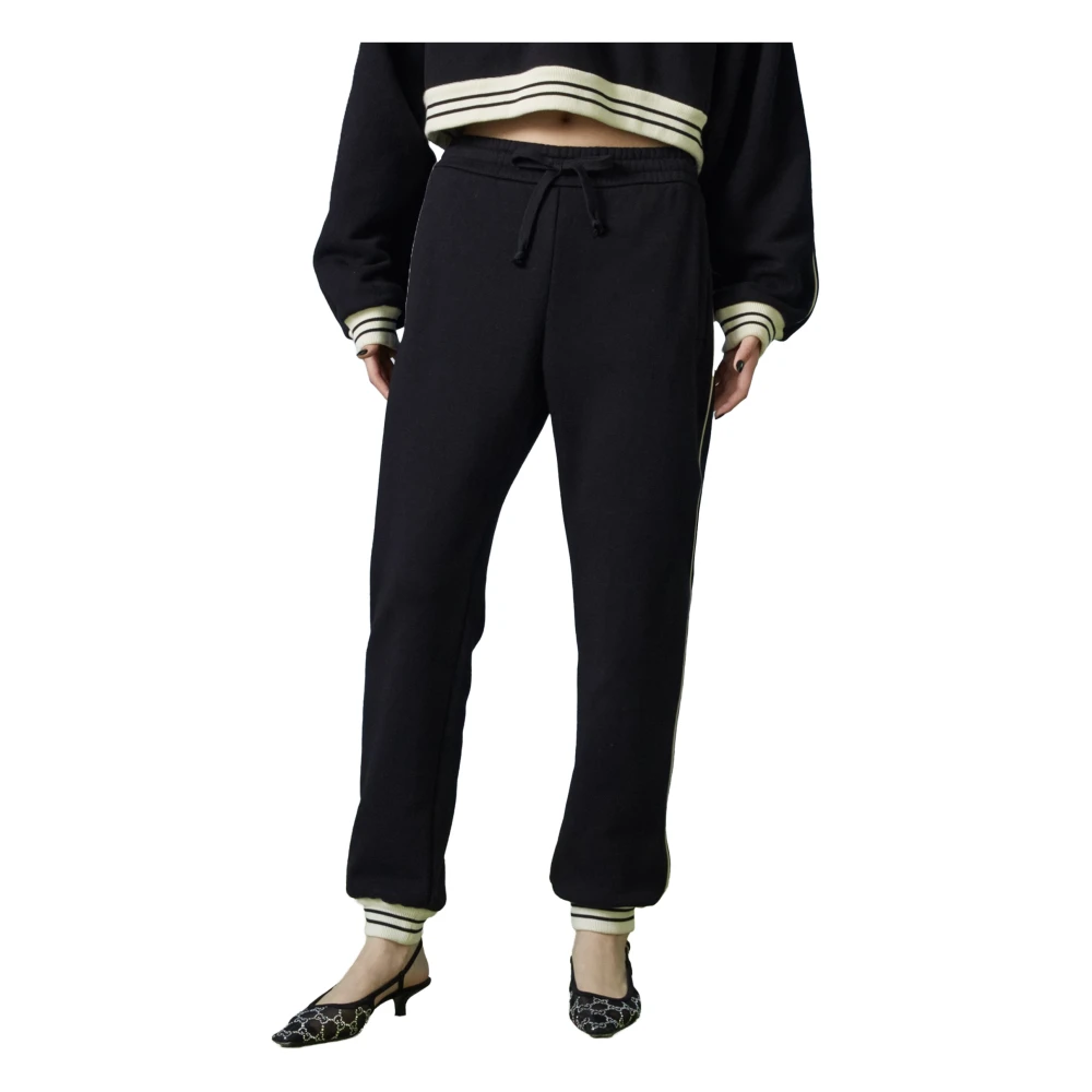 Gucci Logo GG Sweatpants Black Dames