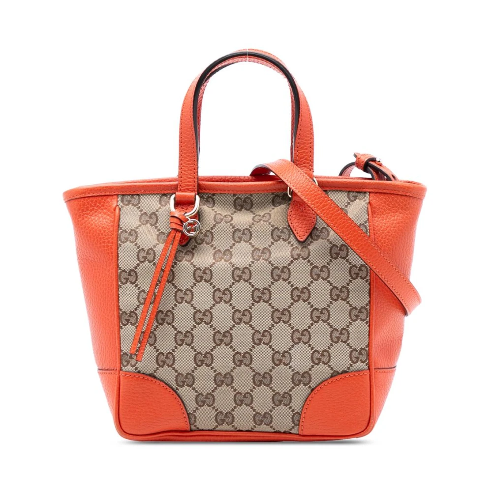 Gucci Vintage Women's Pre-Owned Canvas Leather Tote