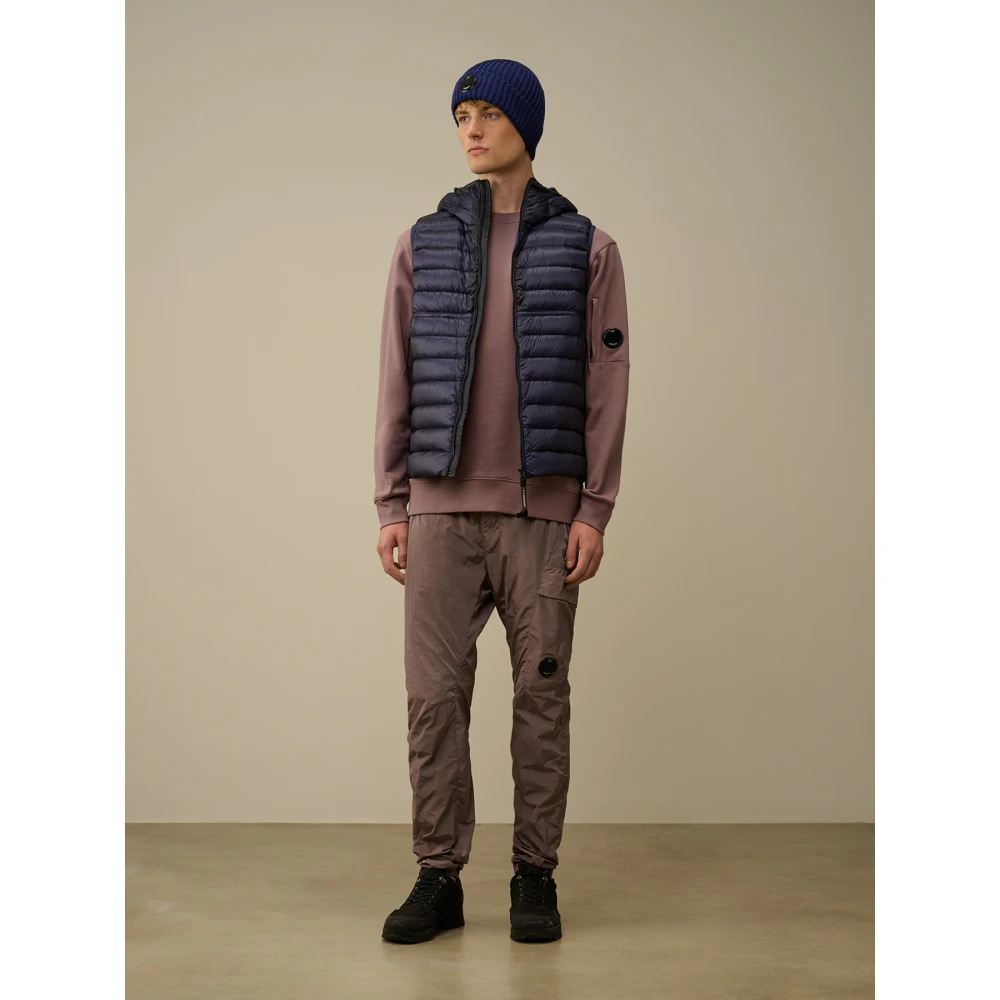 C.P. Company Diagonal Raised Fleece Crew Neck Sweatshirt Pink Heren