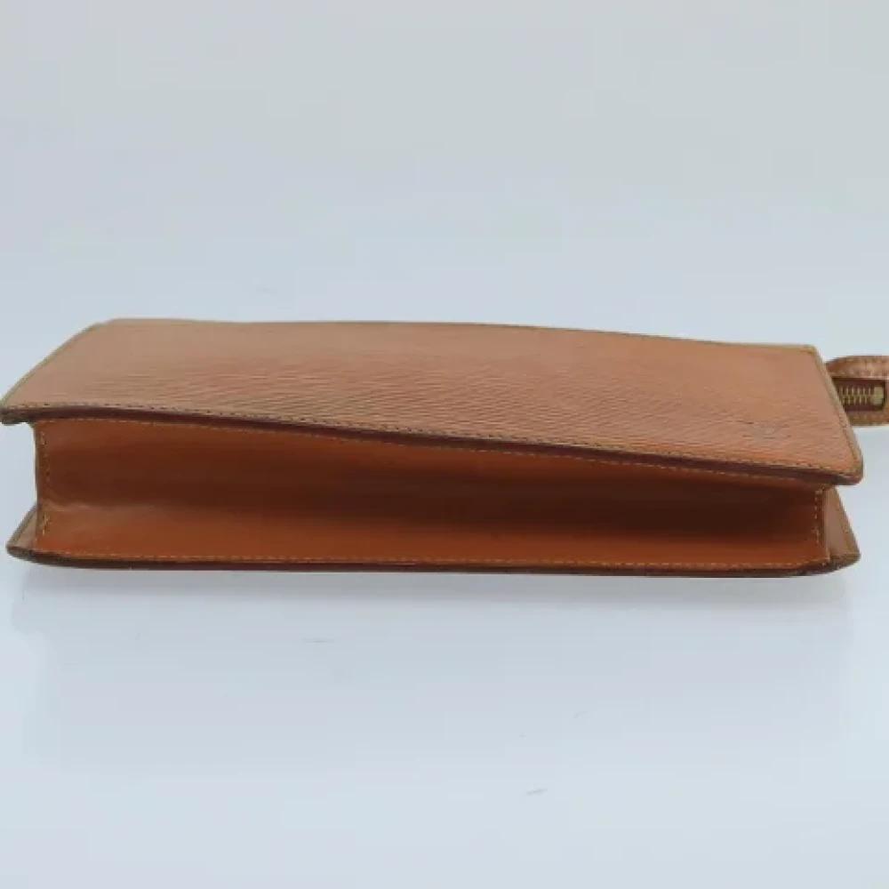 Louis Vuitton Vintage Pre-owned Leather clutches Brown Dames