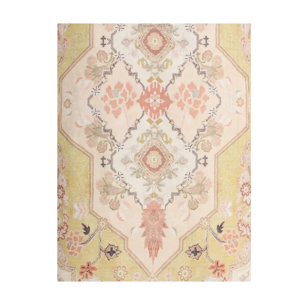 Zimmermann Gedrukte Katoenen Tuniek Jurk Korte Mouwen Multicolor Dames