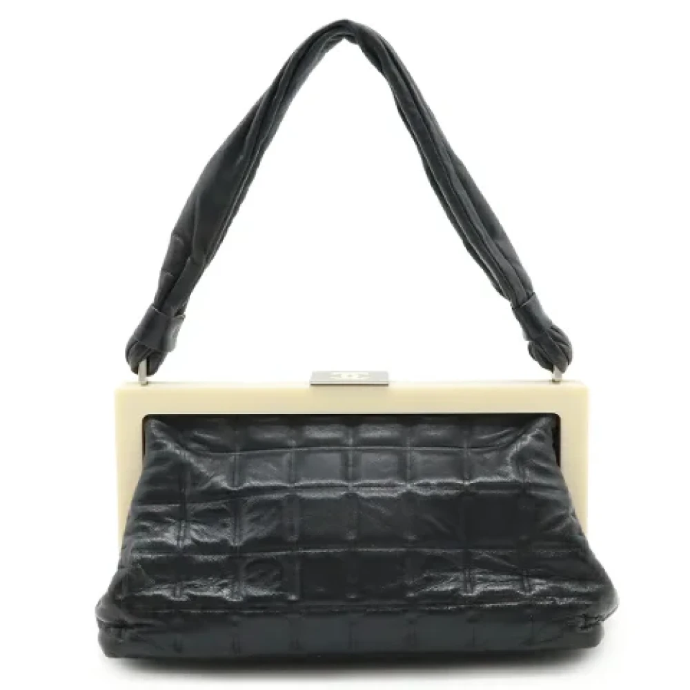 Chanel Vintage Pre-owned Leather handbags Black Dames