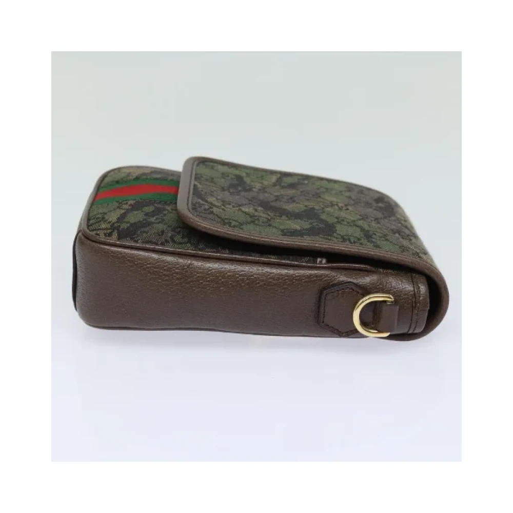 Gucci Vintage Pre-owned Canvas gucci-bags Green Dames