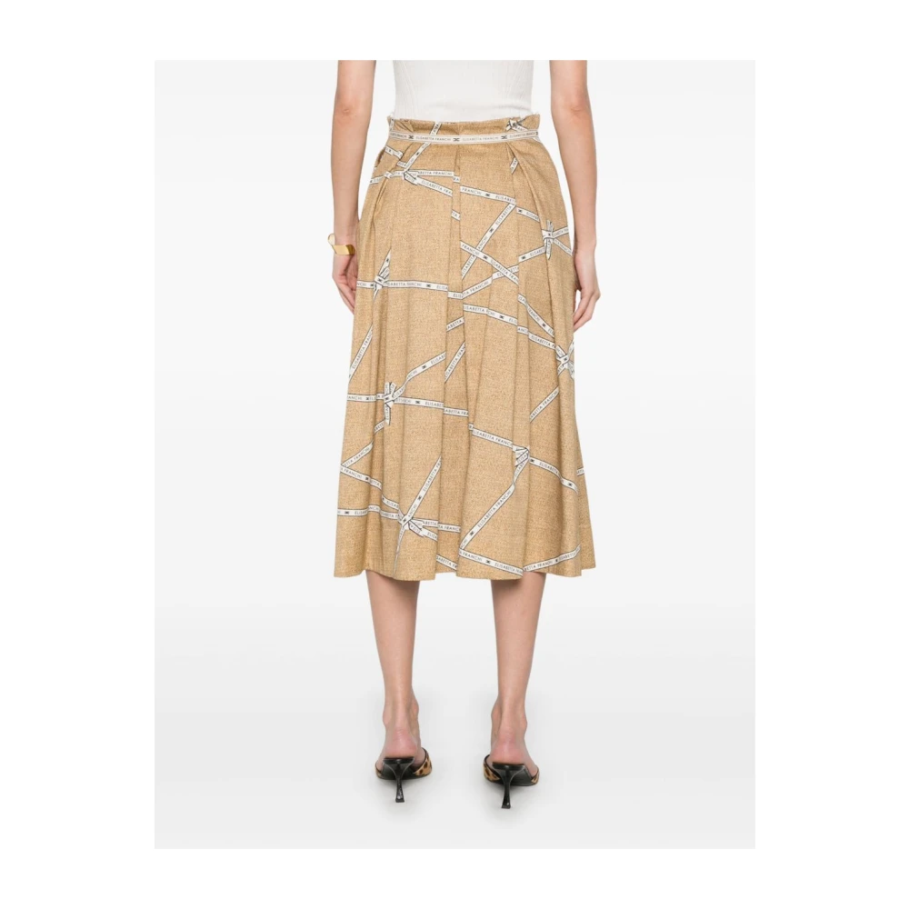 Elisabetta Franchi Stijlvolle Rokken Collectie Brown Dames