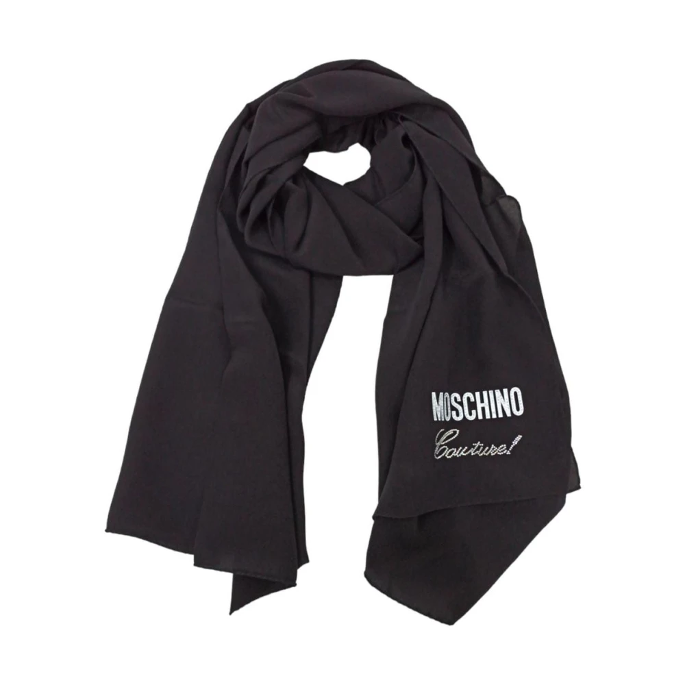 Moschino Elegante Winter Sjaal Black Dames