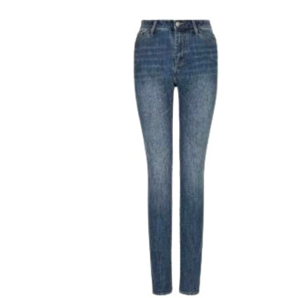 Armani Exchange High-waisted tapered jeans Blue Dames