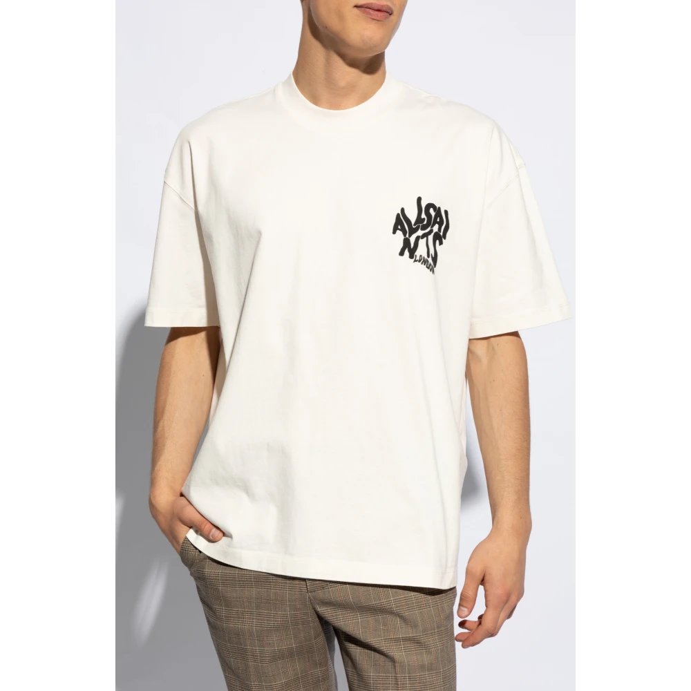 AllSaints T-shirt Orlando Beige Heren
