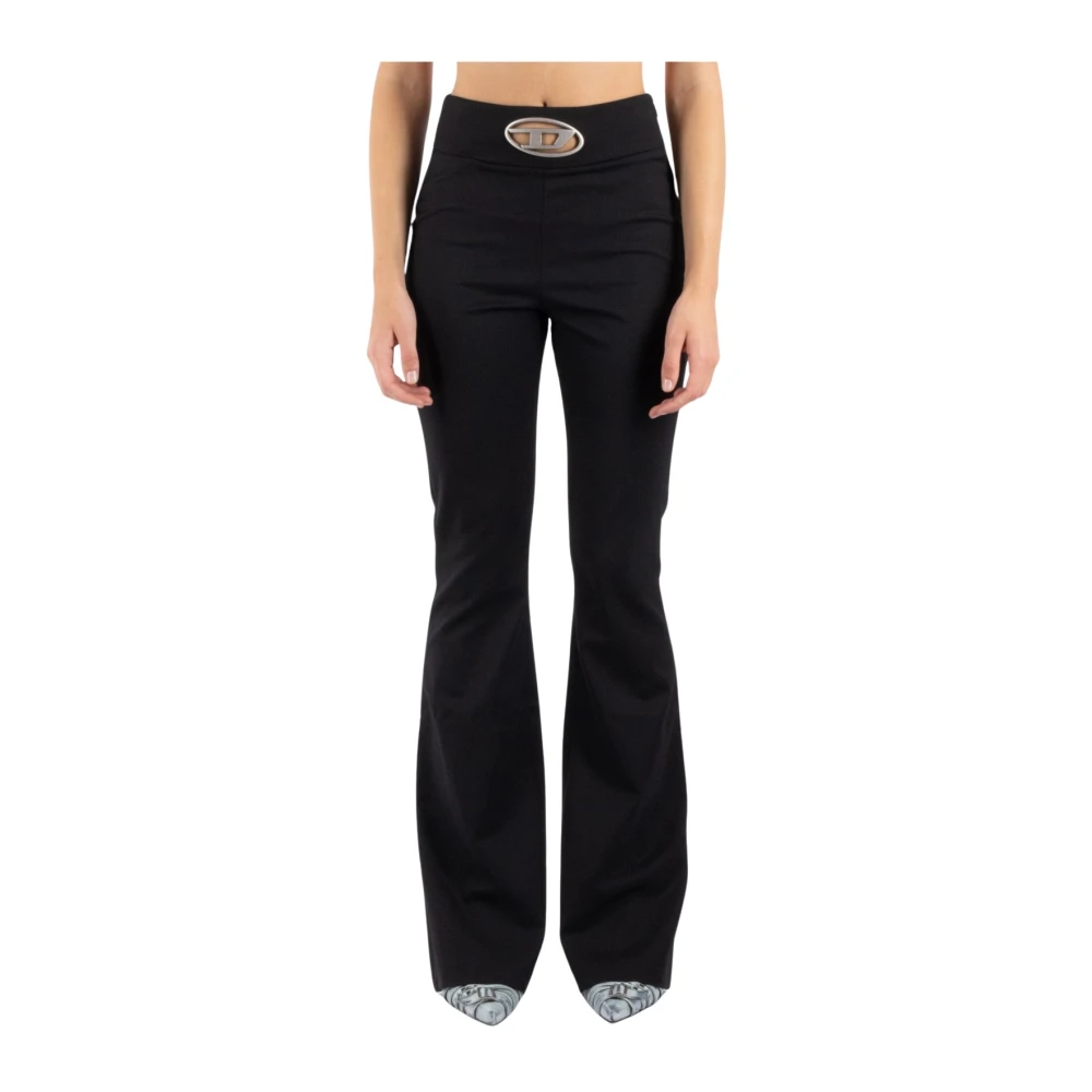Diesel Zwarte Broek Slim Fit Black Dames