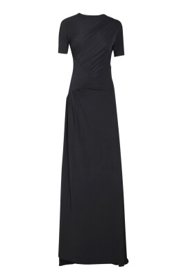 black-dress-elegant-short-sleeve