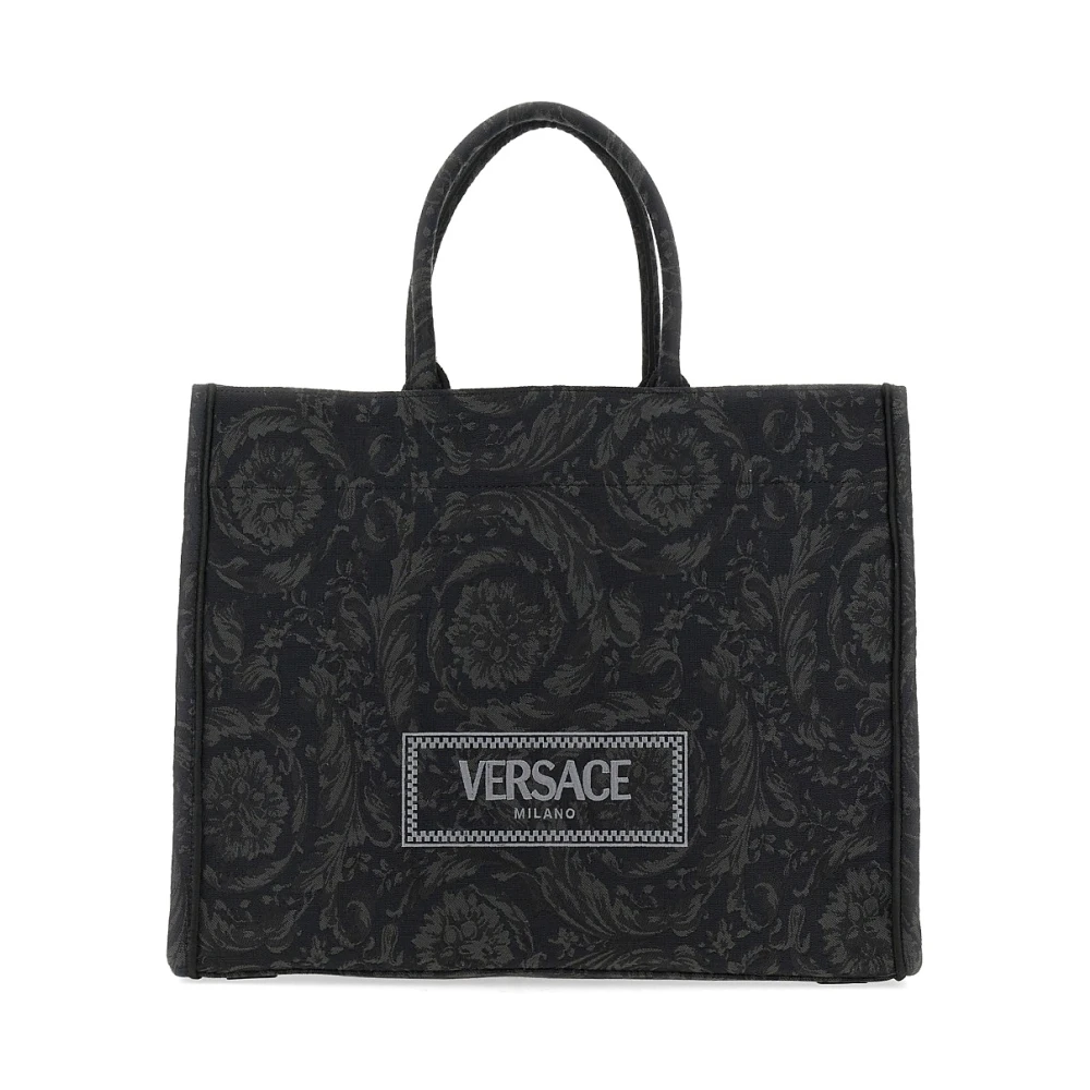Versace Italiensk Shopper Väska Black, Herr