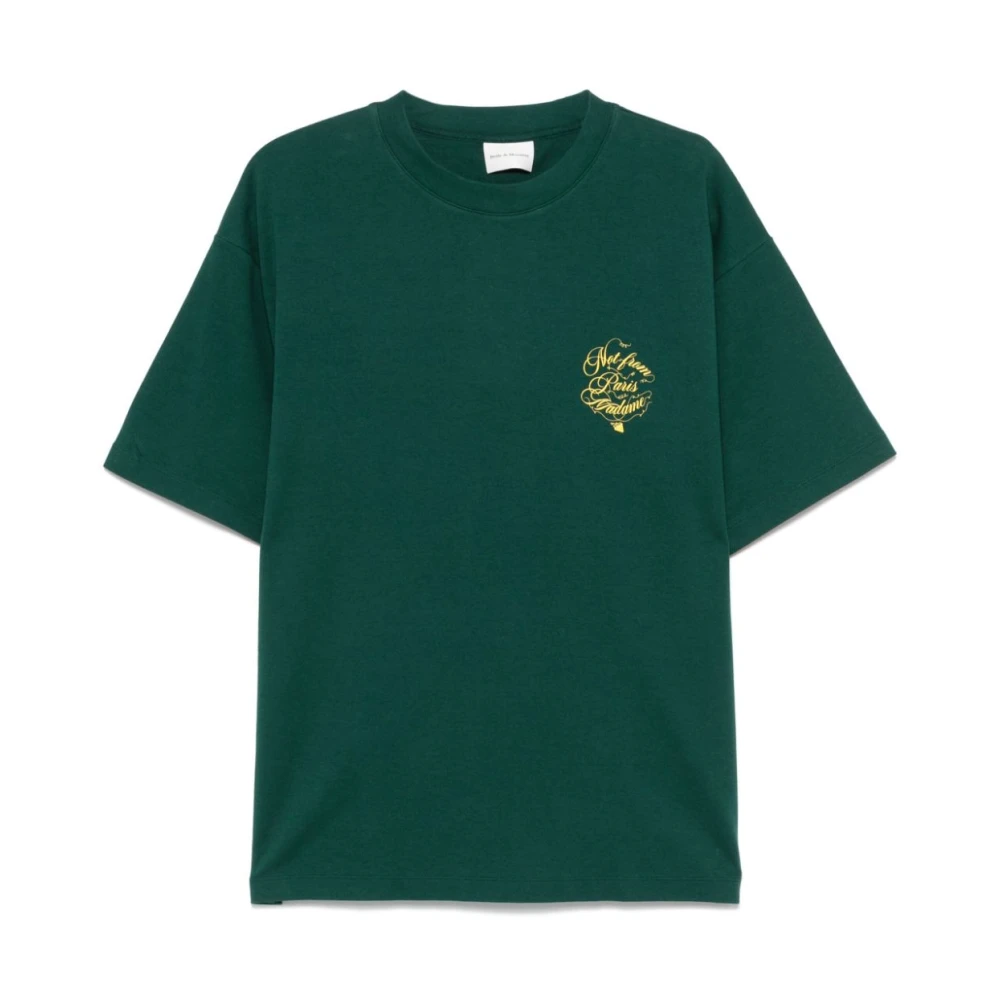 Drole de Monsieur Groene Crew Neck Korte Mouw Tee Green Heren